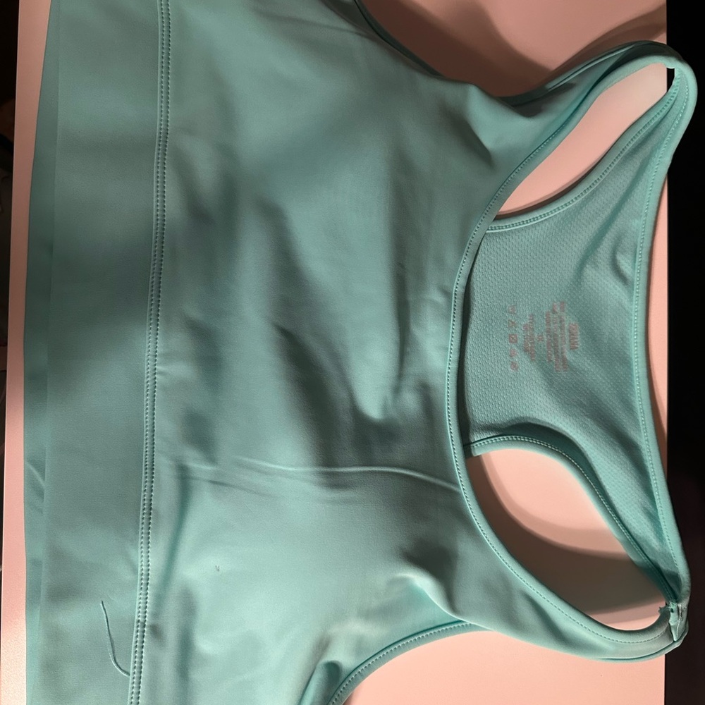 Zenana aqua colored sports bra